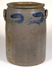 STRASBURG, SHENANDOAH VALLEY OF VIRGINIA DECORATED STONEWARE JAR