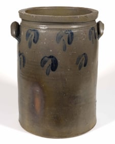 STRASBURG, SHENANDOAH VALLEY OF VIRGINIA ATTRIBUTED DECORATED STONEWARE JAR