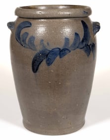 STRASBURG, SHENANDOAH VALLEY OF VIRGINIA DECORATED STONEWARE JAR