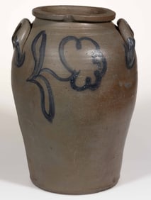 STEPHEN B. SWEENEY, HENRICO CO., VIRGINIA DECORATED STONEWARE JAR
