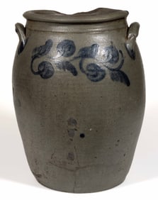 SCHERMERHORN POTTERY, RICHMOND, VIRGINIA DECORATED STONEWARE JAR