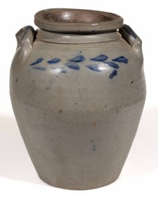 SCHERMERHORN POTTERY, RICHMOND, VIRGINIA DECORATED STONEWARE JAR