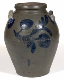 SCHERMERHORN POTTERY, RICHMOND, VIRGINIA DECORATED STONEWARE JAR