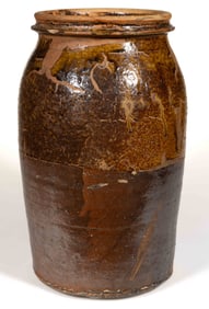 TEXAS ATTRIBUTED STONEWARE JAR