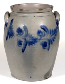 BALTIMORE, MARYLAND DECORATED STONEWARE LARGE JAR