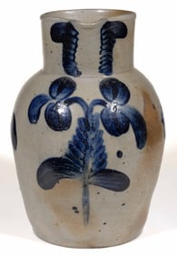 BALTIMORE, MARYLAND DECORATED STONEWARE PITCHER