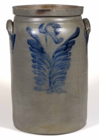 PARR FAMILY ATTRIBUTED, BALTIMORE, MARYLAND DECORATED STONEWARE JAR
