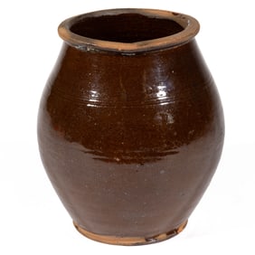 HAGERSTOWN, MARYLAND ATTRIBUTED EARTHENWARE / REDWARE JAR