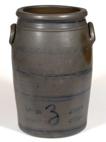 WESTERN PENNSYLVANIA DECORATED STONEWARE JAR