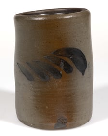 WESTERN PENNSYLVANIA DECORATED STONEWARE CANNER