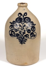 NORTHEASTERN DECORATED STONEWARE JUG