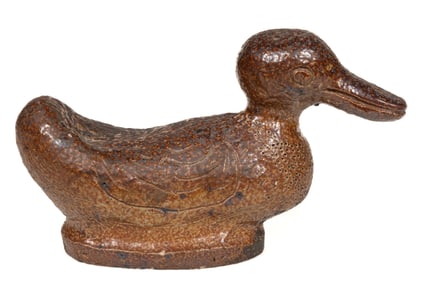 AMERICAN SIGNED SEWER TILE DUCK FIGURE