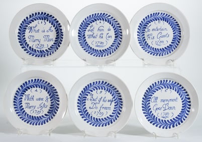 MICHELLE ERICKSON (B.1960), POSSIBLY FOR COLONIAL WILLIAMSBURG FOUNDATION REPRODUCTION DELFT