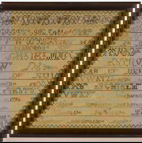 WATERVILLE, KENNEBEC CO., MAINE NEEDLEWORK SAMPLER