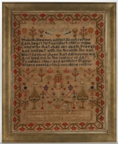 BRITISH PICTORIAL NEEDLEWORK SAMPLER