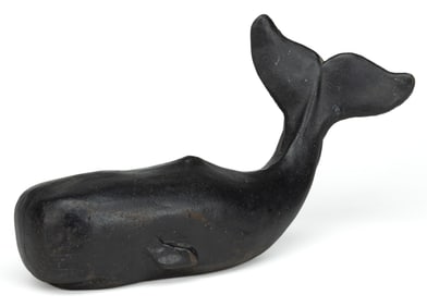 AMERICAN CAST-IRON WHALE DOORSTOP