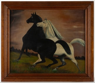 AMERICAN SCHOOL (EARLY 20TH CENTURY) EQUINE PAINTING