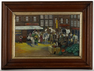 FOLK ART BLACK AMERICANA PAINTING