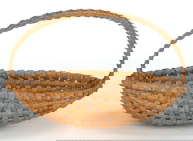 SOUTHERN APPALACHIAN RIB-TYPE WOVEN-SPLINT BASKET