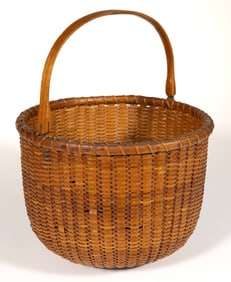 FERDINAND SYLVARO (1868-1952) NANTUCKET, MASSACHUSETTS LIGHTSHIP BASKET
