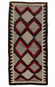 NATIVE AMERICAN NAVAJO WOOL BLANKET / RUG