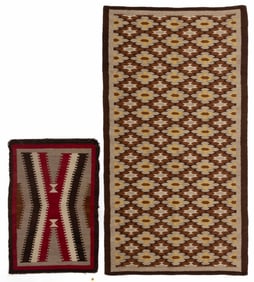 NATIVE AMERICAN NAVAJO WOOL SMALL RUG / WEAVING
