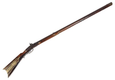 AMERICAN SIGNED N + D KENTUCKY-STYLE LONG RIFLE