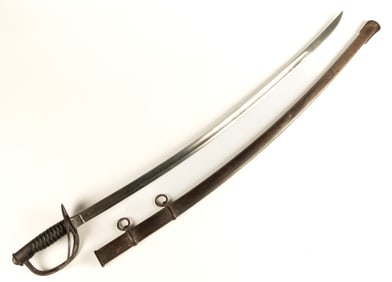 AMES MODEL 1860 LIGHT CAVALRY SABER AND SCABBARD