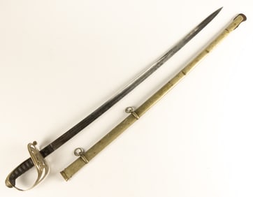 CIVIL WAR ERA NON-REGULATION FOOT OFFICER'S SWORD, GERMAN-MADE FOR THE AMERICAN MARKET