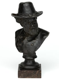 MOSES JACOB EZEKIEL (AMERICAN, 1844-1917) BRONZE BUST OF GENERAL ROBERT E. LEE