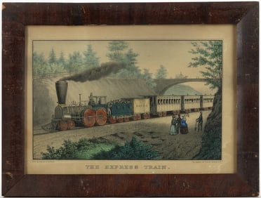 CURRIER & IVES "THE EXPRESS TRAIN" PRINT