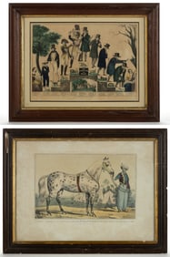 ASSORTED CURRIER & IVES PRINTS, LOT OF TWO