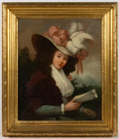 ENGLISH SCHOOL (18TH CENTURY) PORTRAIT OF A LADY AFTER GEORGE ENGLEHEART (1750-1829)