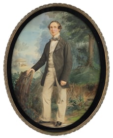 AMERICAN SCHOOL (19TH CENTURY) PORTRAIT OF A CHARLESTON, SOUTH CAROLINA GENTLEMAN