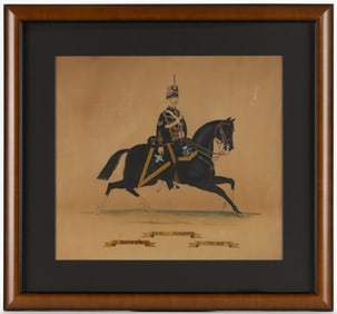 20TH HUSSARS BRITISH CAVALRY OFFICER PAINTING
