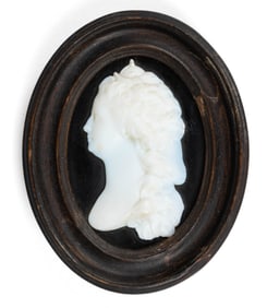 AFTER JAMES TASSIE (SCOTTISH, 1735-1799) CAMEO MINIATURE PORTRAIT OF EMPRESS MARIA FEODOROVNA OF