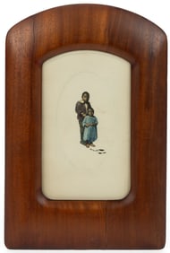 AMERICAN SCHOOL (20TH CENTURY) MINIATURE PORTRAIT OF AFRICAN-AMERICAN CHILDREN