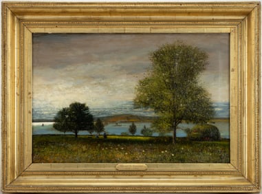 EDWARD MITCHELL BANNISTER (CANADIAN-AMERICAN, C. 1828-1901), ATTRIBUTED, LANDSCAPE PAINTING