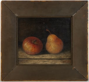 AMERICAN SCHOOL (19TH CENTURY) STILL-LIFE PAINTING OF FRUIT
