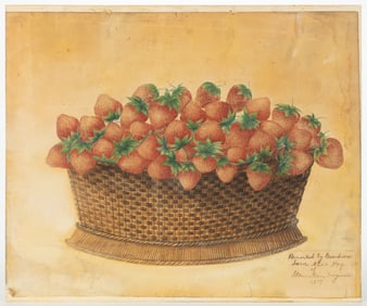 SARAH NICE MAY (STAUNTON, VIRGINIA, 1800-1864) SHENANDOAH VALLEY OF VIRGINIA STILL-LIFE OF