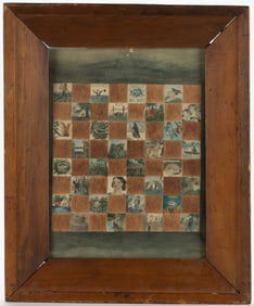 AFRICAN AMERICAN FUGITIVE SLAVE FOLK ART PAINTING