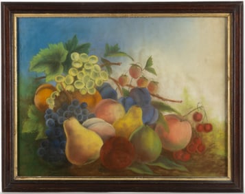 AMERICAN SCHOOL (19TH CENTURY) FOLK ART STILL-LIFE DRAWING
