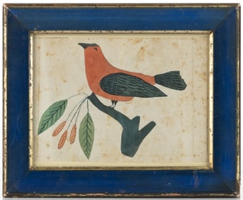 AMERICAN FOLK ART FRAKTUR DRAWING / REWARD OF MERIT