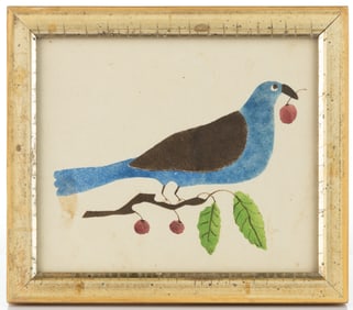 AMERICAN FOLK ART FRAKTUR DRAWING / REWARD OF MERIT