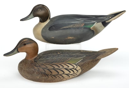 PAIR OF WARD BROS. PINTAIL DECOYS