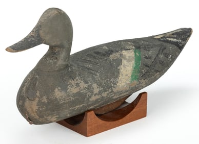 NED BURGESS (CHURCHES ISLAND, NORTH CAROLINA, 1868-1958), ATTRIBUTED, FOLK ART CARVED AND PAINTED