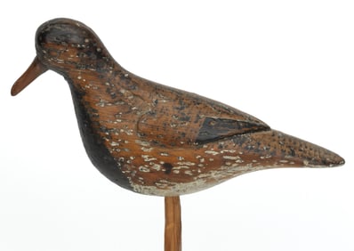 OBEDIAH VERITY (LONG ISLAND, NEW YORK, 1813-1901), ATTRIBUTED, CARVED AND PAINTED BLACK BELLIED