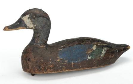 NORTH CAROLINA CARVED AND PAINTED BLUE WING TEAL DECOY
