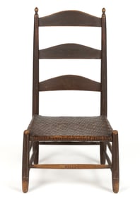 ADAM KERSH SHOP, AUGUSTA CO., SHENANDOAH VALLEY OF VIRGINIA SPLIT-BOTTOM NURSING CHAIR