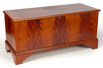 PENNSYLVANIA PAINT-DECORATED POPLAR BLANKET CHEST